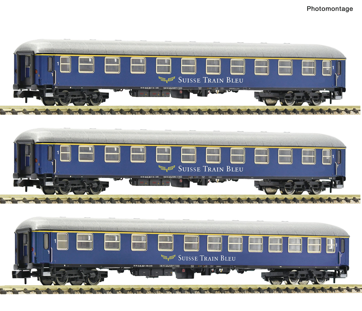 Fleischmann N 6260078 3 piece set (1): Express train coaches   era VI DC  2026 New Item