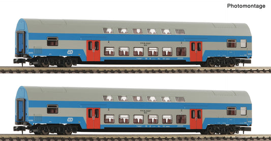 Fleischmann N 6260093 2 piece set: Double-deck coaches  CD   era V DC  2026 New Item