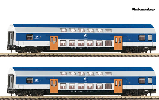 Fleischmann N 6260094 2 piece set: Double-deck coaches VEB era IV DC 2026 New Item