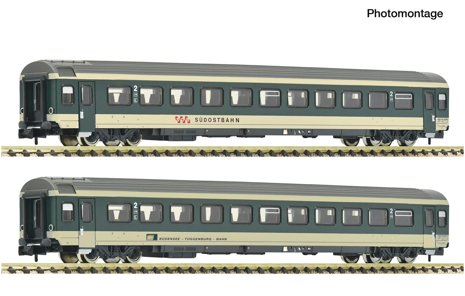 Fleischmann N 6260095 2 piece set (1): Coaches  SOB/BT   era 45 DC  2026 New Item