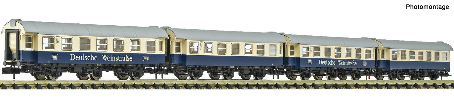 Fleischmann N 6260098 4 piece set: 'Deutsche Weinstraße' coaches  DB   era IV DC  2026 New Item