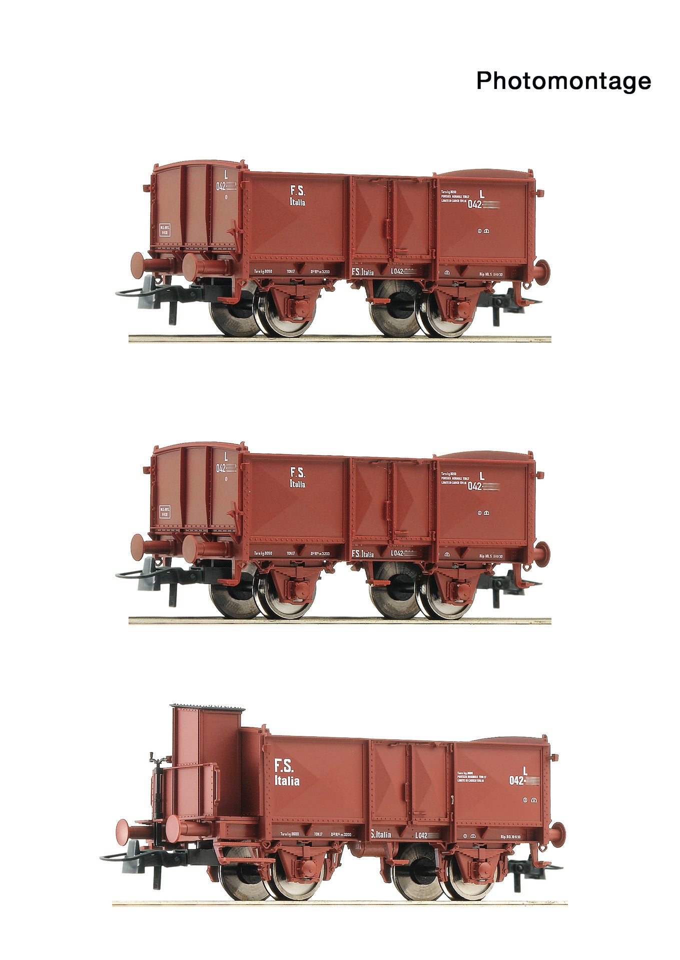 Roco HO 6600088 3-piece set: Open goods wagons  FS   era 23 DC 2025 New Item