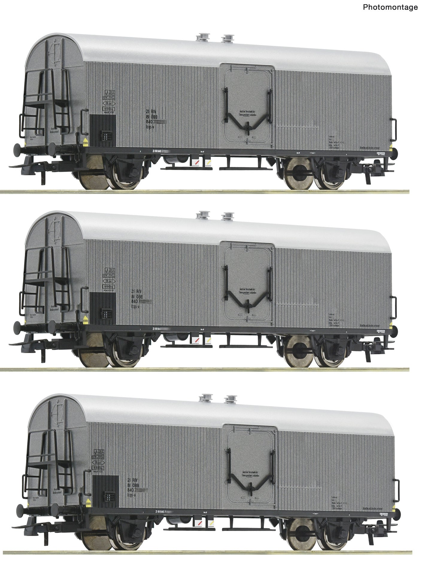 Roco HO 6600140 3 piece set: Refrigerator wagons  ÖBB   era IV DC 2025 New Item