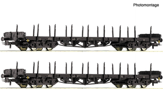 Roco HO 6600142 2 piece set: Stanchion wagons DB era IV DC 2026 New Item