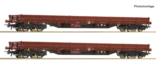 Roco HO 6600186 2 piece set: Stake wagons ZSSK Cargo era VI DC 2025 New Item