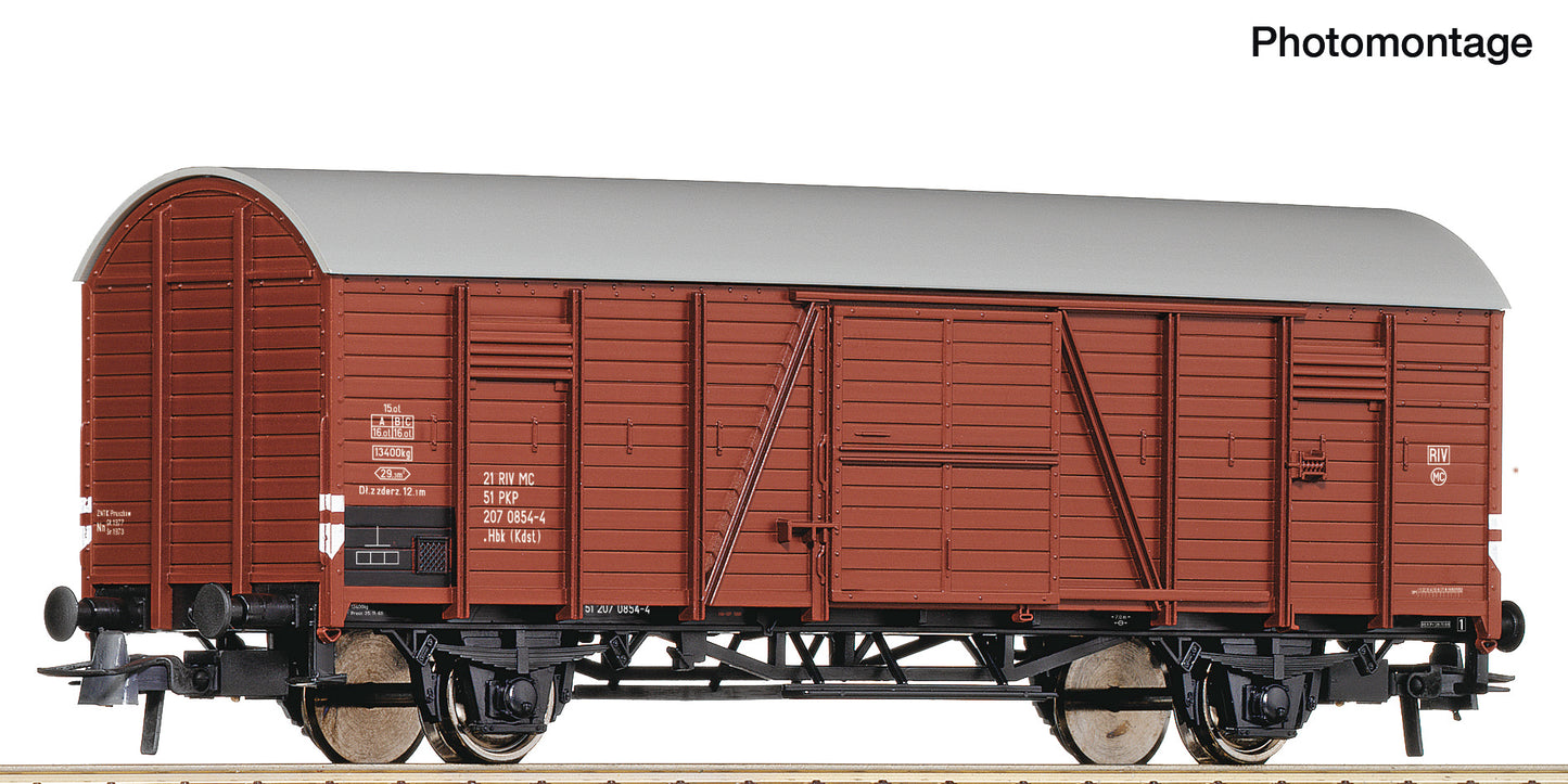 Roco HO 6600187 Covered goods wagon  PKP   era IV DC  2026 New Item