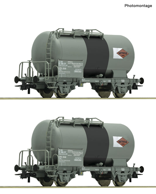 Roco HO 6600196 2 piece set: Tank wagons SBB era V DC 2026 New Item