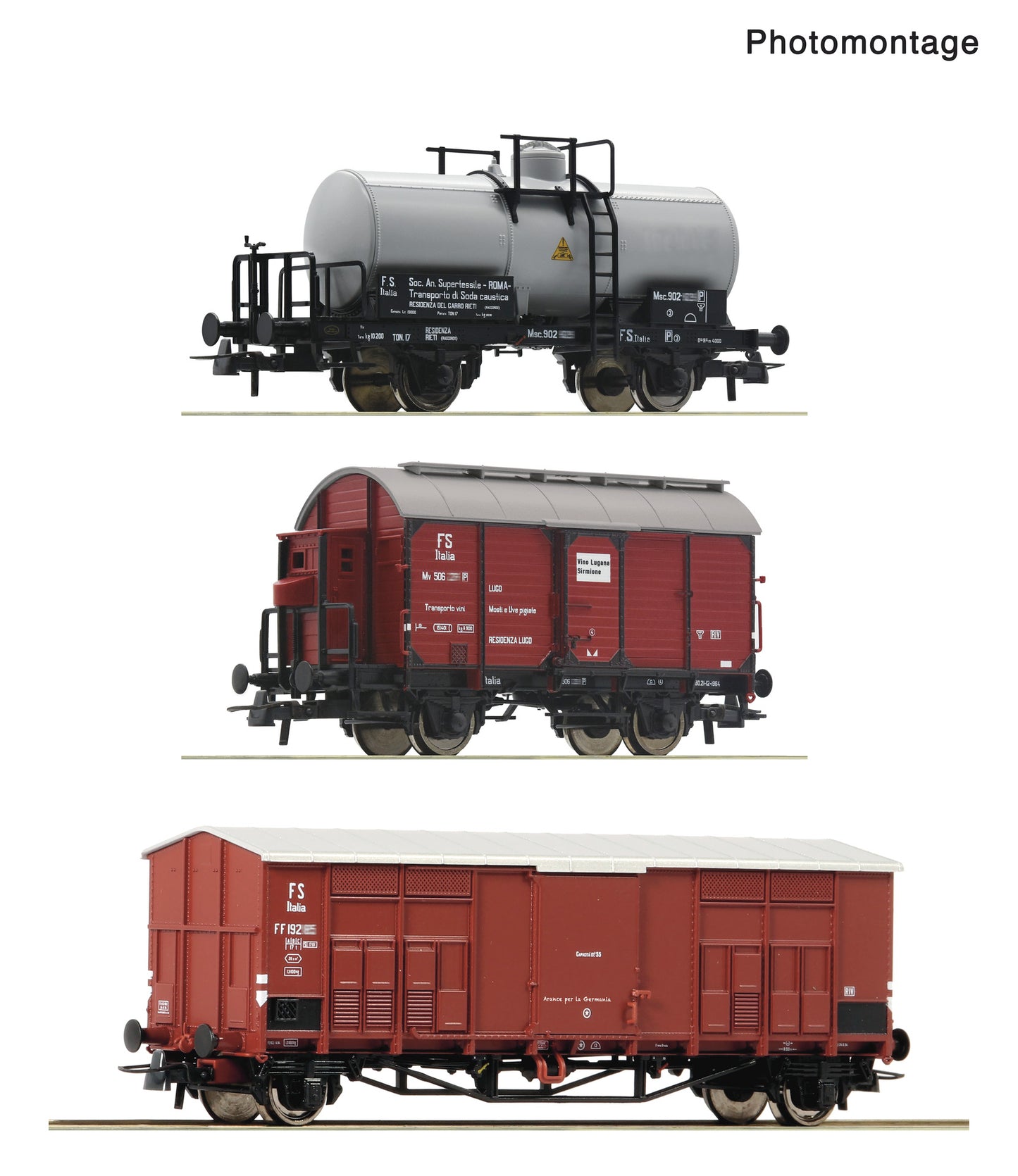 Roco HO 6600229 3 piece set: Branch line goods train  FS   era III DC  Fall 2025 New Item