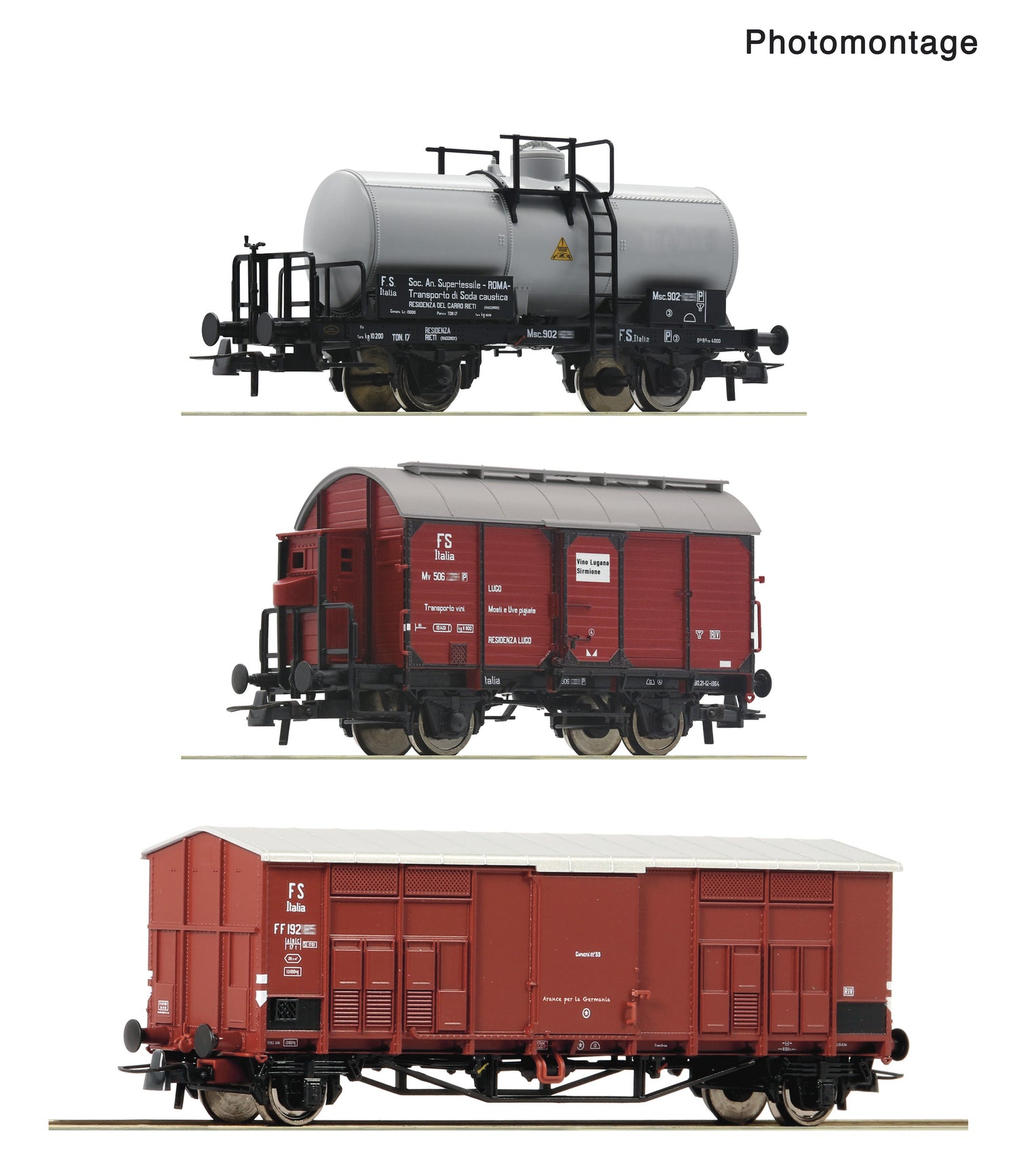 Roco HO 6600229 3 piece set: Branch line goods train  FS   era III DC  Fall 2025 New Item