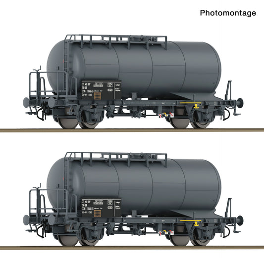 Roco HO 6600245 2 piece set: Tank wagons  DR   era IV DC  2026 New Item