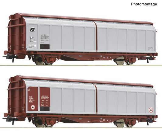 Roco HO 6600308 2-piece set: Sliding wall wagons FS era VI DC 2026 New Item