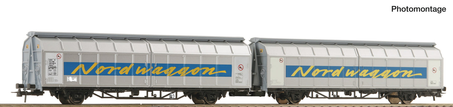 Roco HO 6600311 Sliding-wall wagon double unit  Transwaggon   era VI DC  2026 New Item