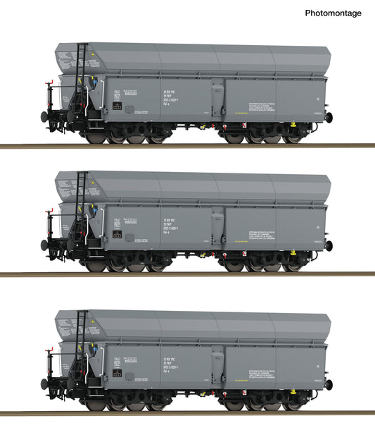 Roco HO 6600324 3 piece set: Self-unloading hopper wagons PKP era IV DC 2026 New Item
