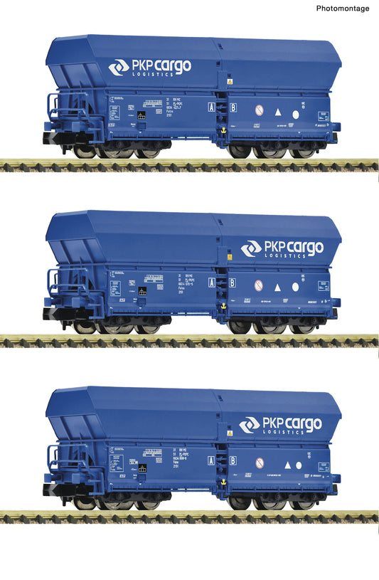 Fleischmann N 6660086 3-piece set: Self-unloading wagons PKP Cargo era VI DC 2025 New Item
