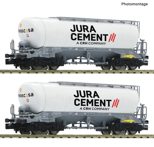 Fleischmann N 6660090 2-piece set: Silo wagons Wascosa/Jura Cement era VI DC 2025 New Item