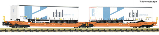 Fleischmann N 6660104 Articulated double-pocket wagon T3000 Wascosa era VI DC 2026 New Item