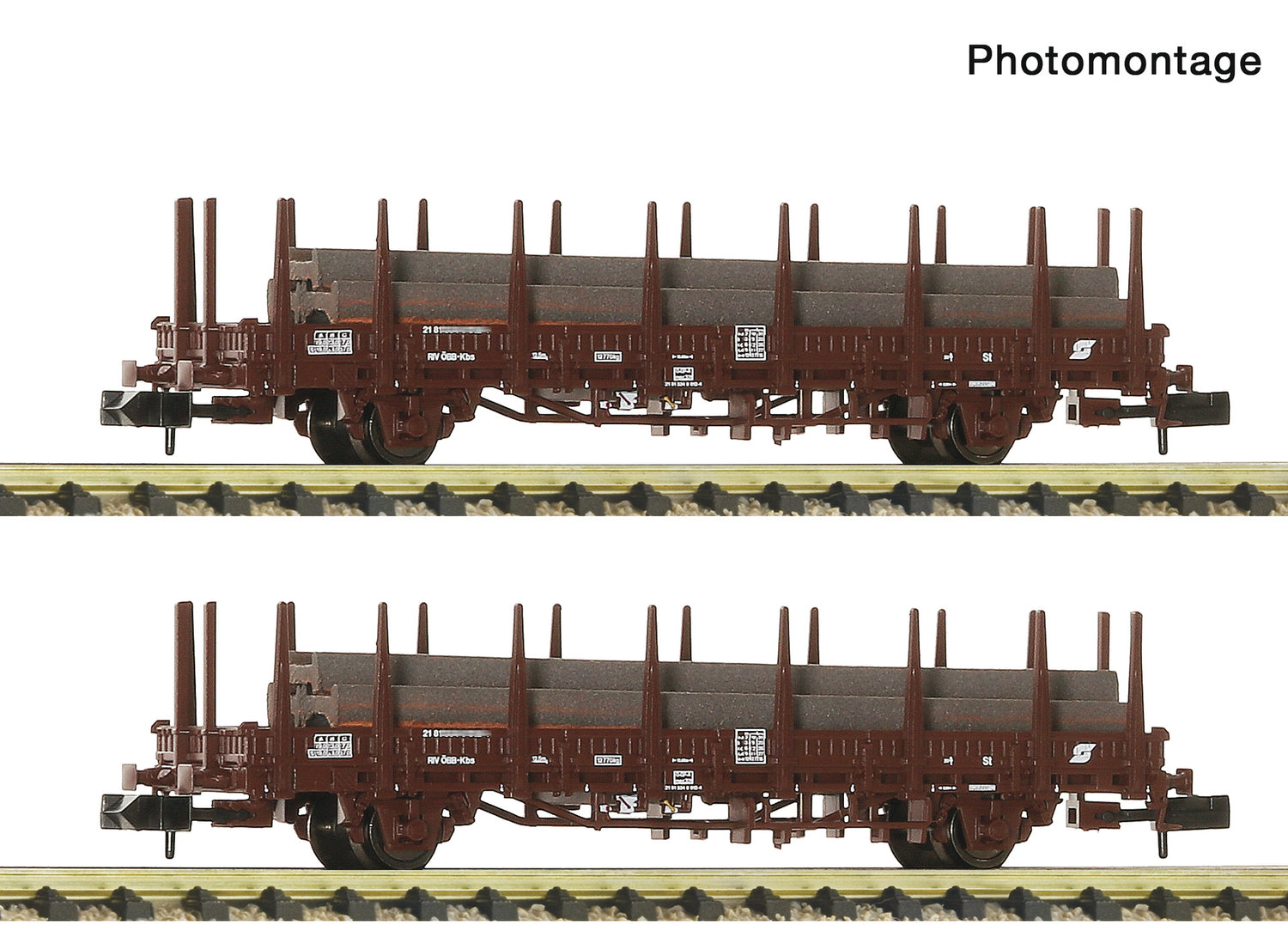 Fleischmann N 6660143 2 piece set (2): Steel train  OBB   era IV DC  2026 New Item