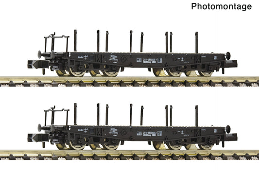 Fleischmann N 6660147 2 piece set: Heavy goods wagons  DR   era IV DC  2026 New Item
