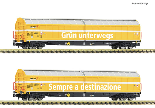 Fleischmann N 6660155 2 piece set: Large-capacity sliding wall wagons Wascosa era VI DC 2026 New Item