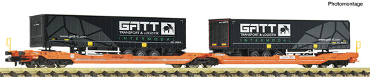 Fleischmann N 6660165 Articulated double-pocket wagon T3000e  Wascosa   era VI DC  2026 New Item