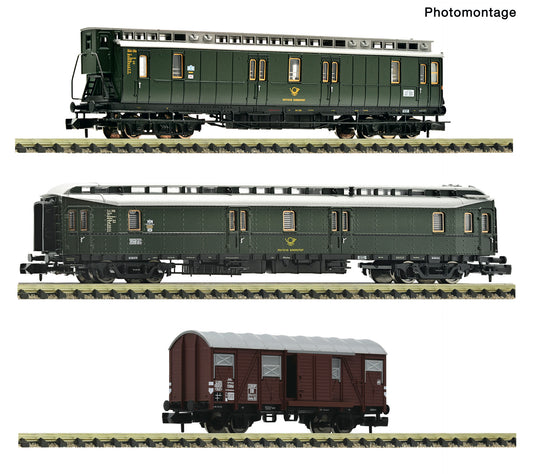Fleischmann N 6660168 3 piece set: Postal train DB era III DC 2026 New Item