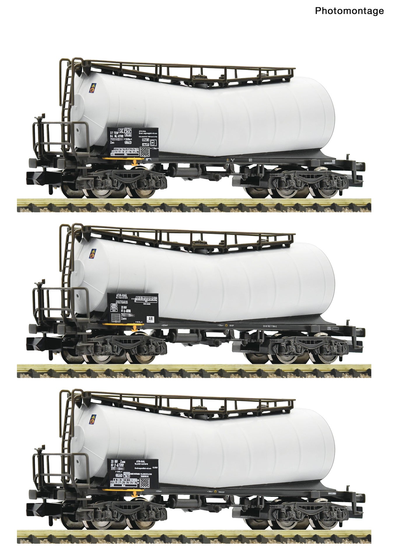 Fleischmann N 6660170 3 piece set: Slurry wagons   era VI DC  2026 New Item