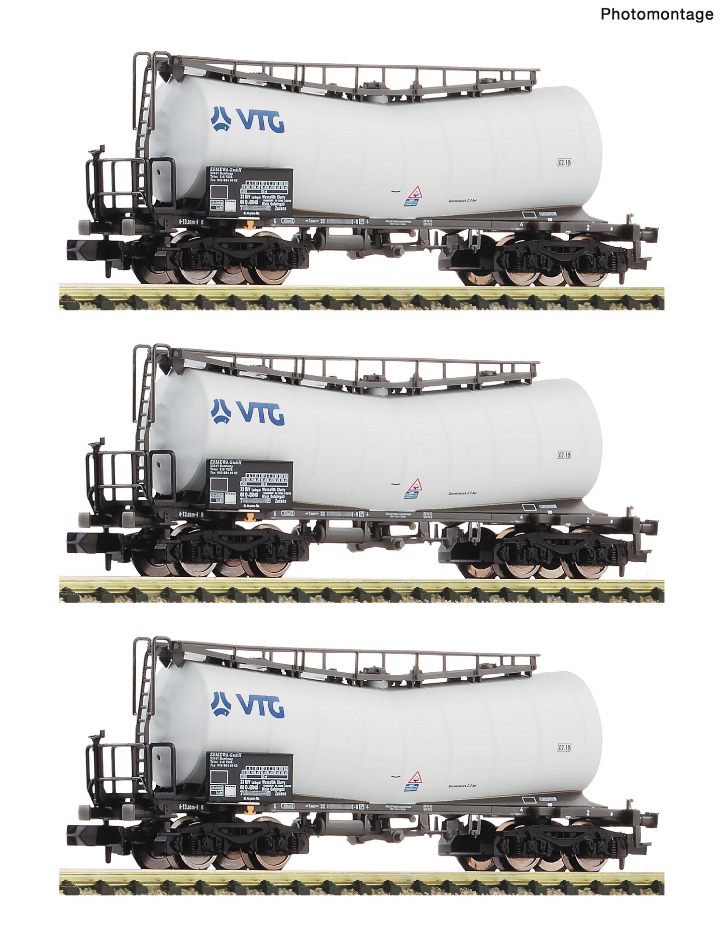 Fleischmann N 6660171 3 piece set: Slurry wagons  VTG   era VI DC  2026 New Item