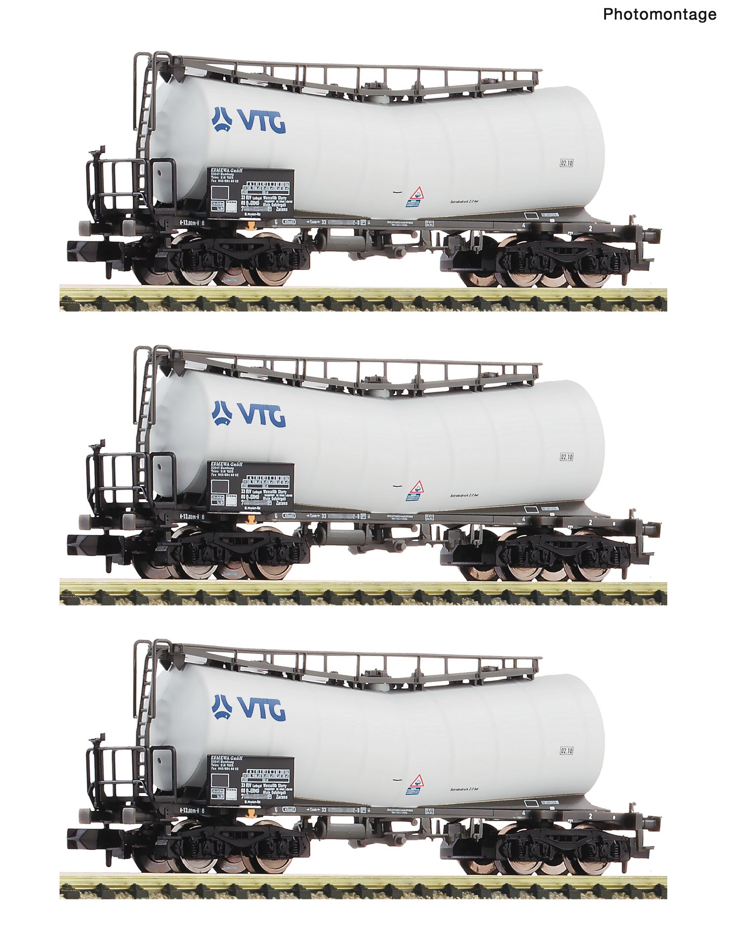 Fleischmann N 6660171 3 piece set: Slurry wagons  VTG   era VI DC  2026 New Item