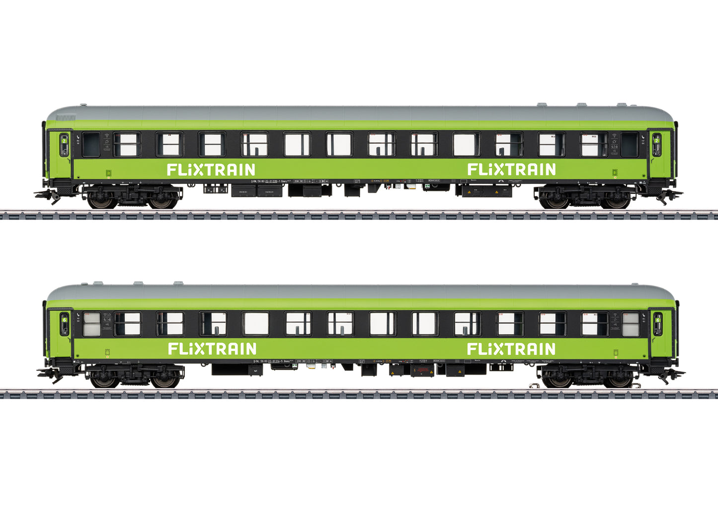 Marklin HO 42958 “FlixTrain” Express Train Car Set 2 Fall 2026 MHI Q3