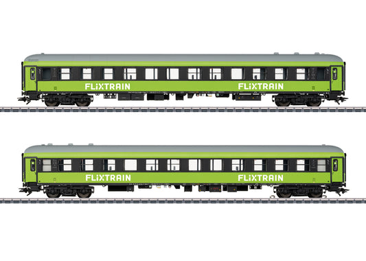 Marklin HO 42958 “FlixTrain” Express Train Car Set 2 Fall 2026 MHI Q3