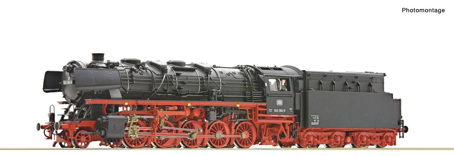 Roco HO 7100018 Steam locomotive class 043  DB   era IV DC 2025 New Item