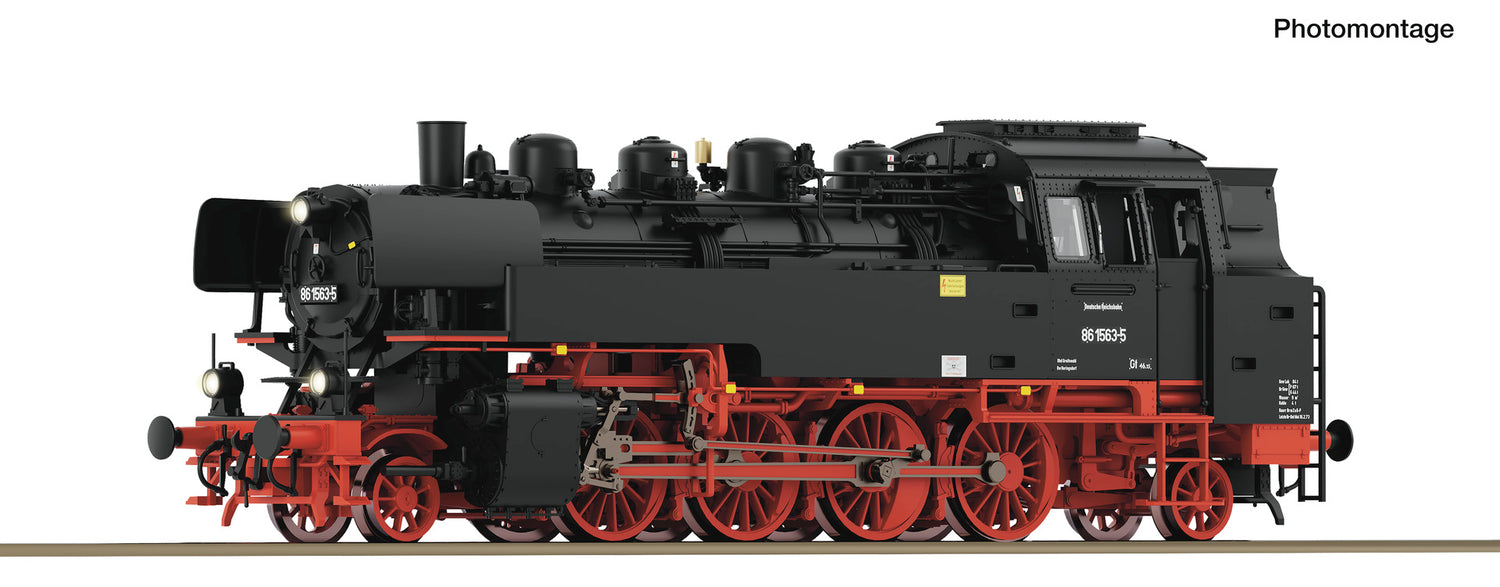 Roco HO 7120032 Steam locomotive 86 1563-5  DR   era IV AC  2026 New Item