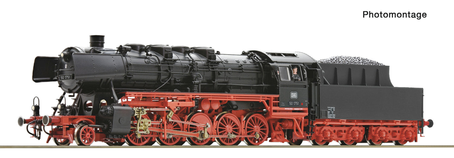 Roco HO 7120046 Steam locomotive 50 1751  DB   era III AC  2026 New Item