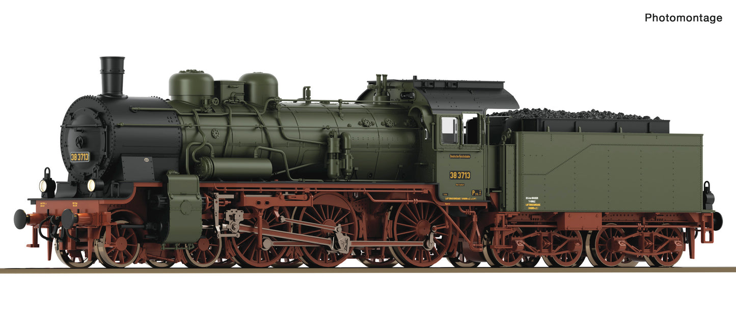 Roco HO 71395 Steam locomotive 38 3713  DRG   era II DC  Fall 2025 New Item