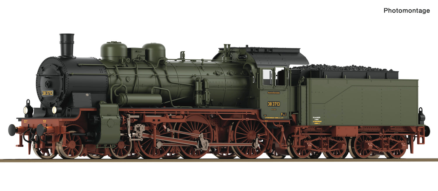 Roco HO 71395 Steam locomotive 38 3713  DRG   era II DC  Fall 2025 New Item