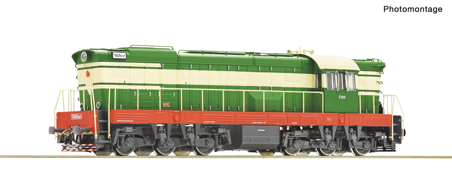 Roco HO 7300012 Diesel locomotive T 669.0107  CSD   era IV DC 2025 New Item