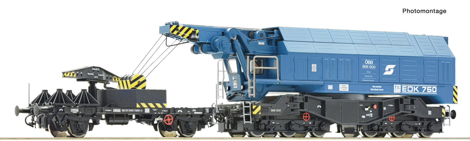 Roco HO 7310069 Slewing railway crane for digital operation  ÖBB   era IV DC 2025 New Item