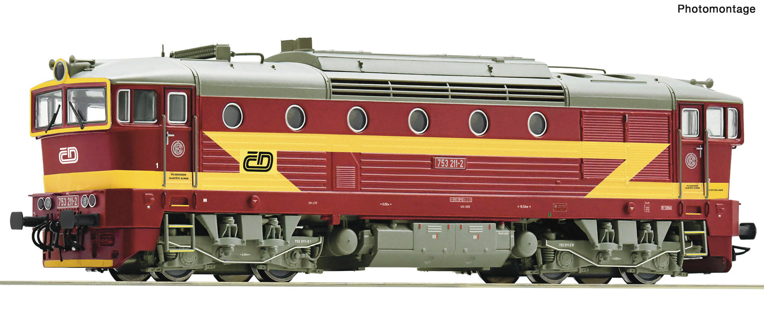 Roco HO 7320088 Diesel locomotive 753 211-2  CD   era V AC  Fall 2025 New Item