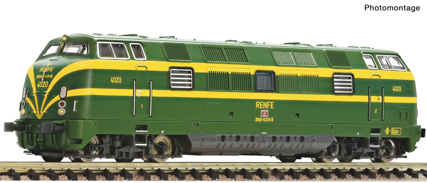 Fleischmann N 7360026 Diesel locomotive 340-020-3  RENFE   era 45 DC 2025 New Item