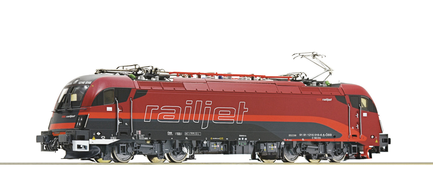 Roco HO 7500182 Electric locomotive 1216 016-6 'Railjet'  OBB   era VI DC  2026 New Item