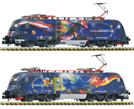 Fleischmann N 7570070 Electric locomotive 1116 212-2 'Football unites Europe' OBB era VI DC 2026 New Item
