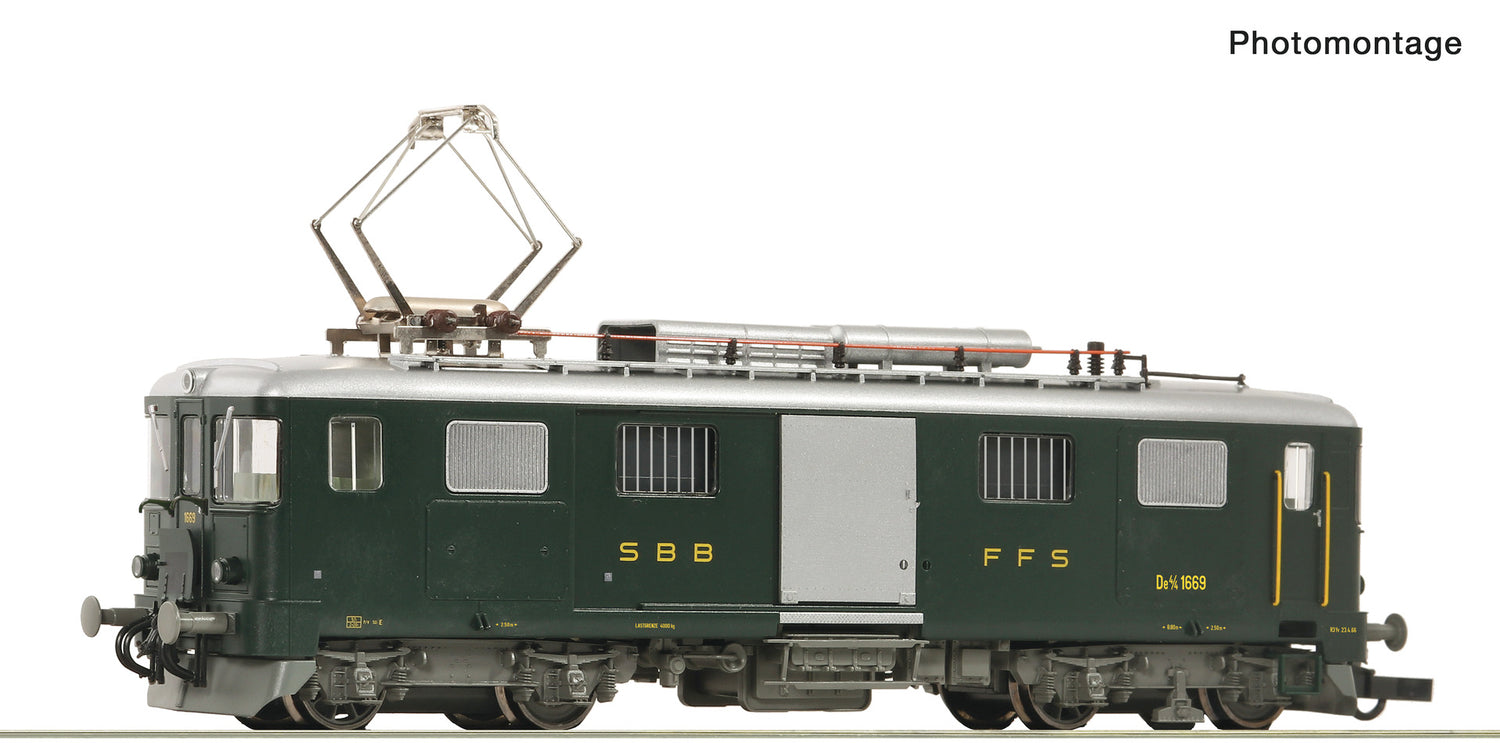 Roco HO 7700014 Electric luggage railcar De 4/4 1669  SBB   era IV DC  Fall 2025 New Item