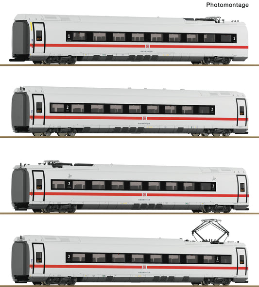 Roco HO 7700018 4 piece set: Intermediate coaches ICE 3neo (class 408)  DB AG   era VI DC 2025 New Item