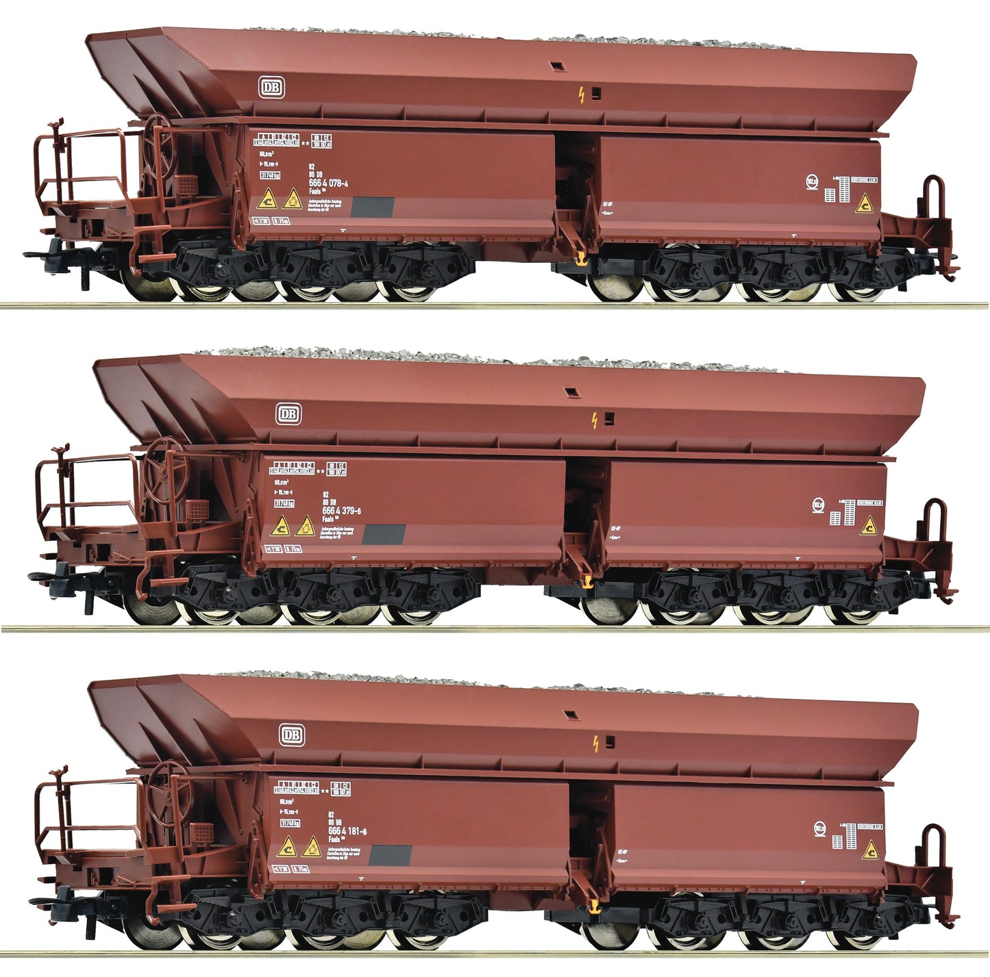 Roco HO 77030 3 pcs. Set 1: Ore Cart   era IV DC  2026 New Item