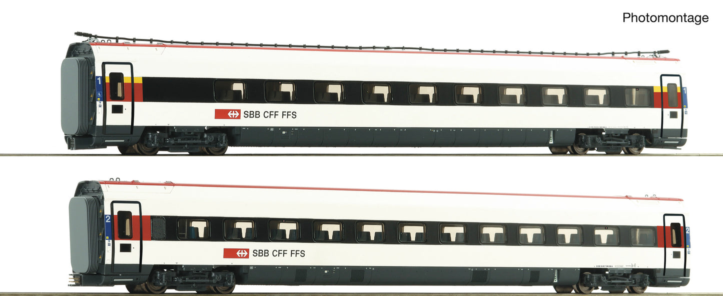 Roco HO 7710037 2 pcs. Set: ICN Supplementary Trolley   era VI DC  2026 New Item