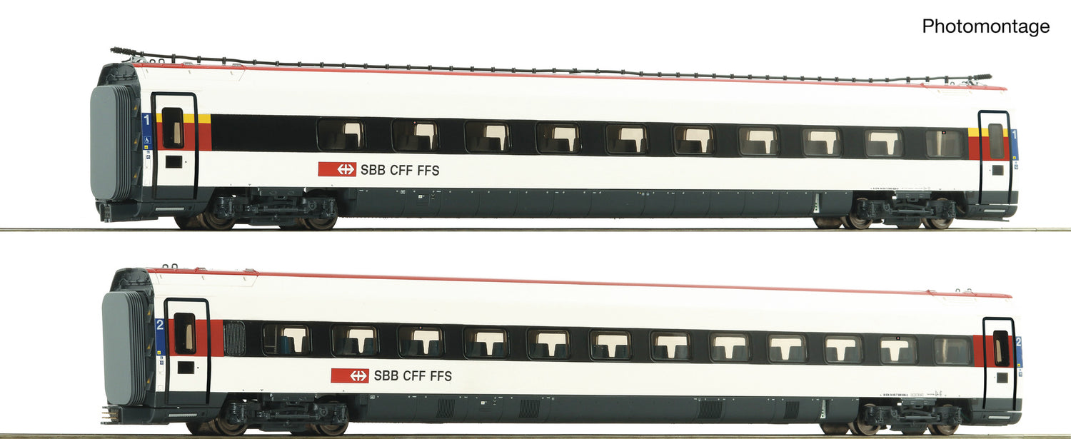 Roco HO 7710037 2 pcs. Set: ICN Supplementary Trolley   era VI DC  2026 New Item