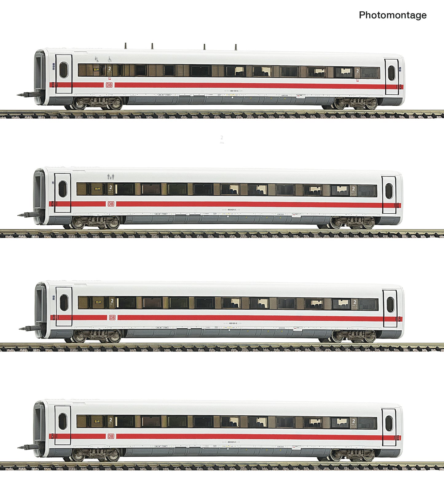 Fleischmann N 7760013 4 pcs. Set: Supplementary car ICE   era VI DC  2026 New Item