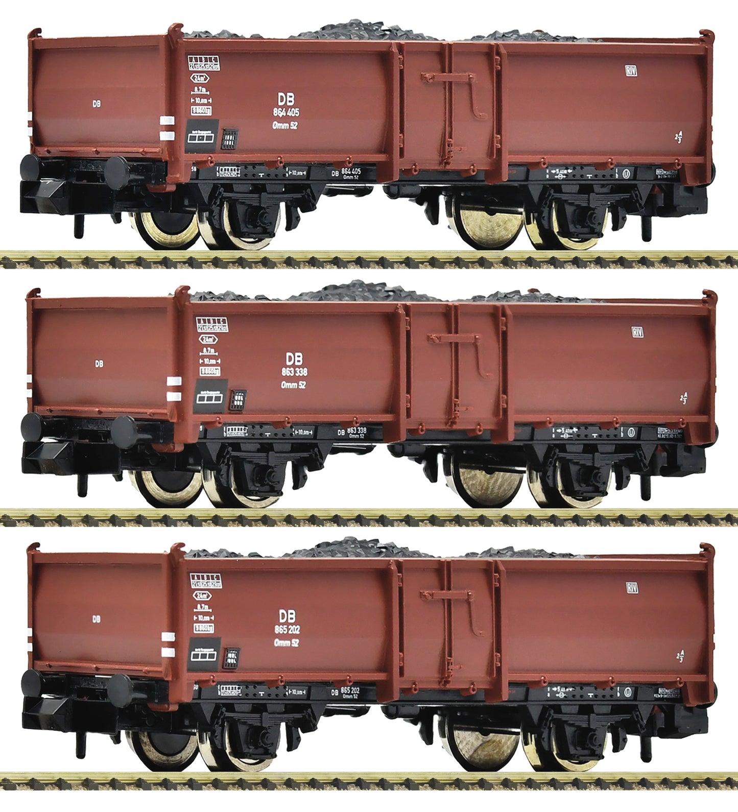 Fleischmann N 820530 3 pcs. Set: Coal Wagon   era III DC  2026 New Item