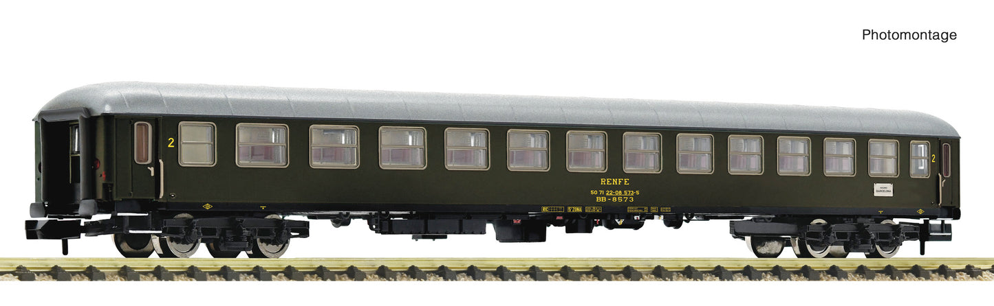 Fleischmann N 863902 2nd class express train coach  RENFE   era 45 DC 2025 New Item