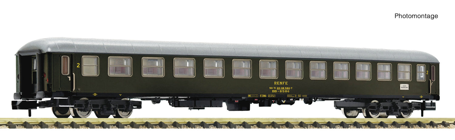 Fleischmann N 863903 2nd class express train coach  RENFE   era 45 DC 2025 New Item